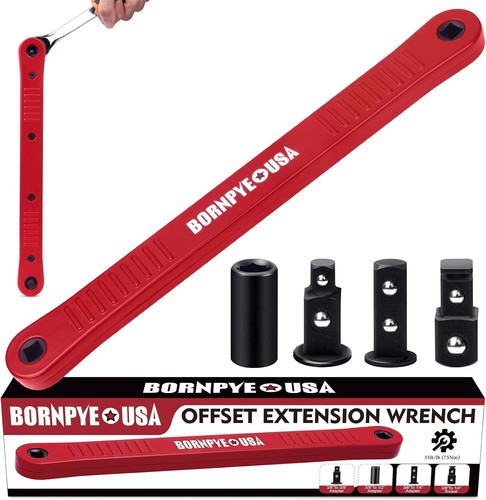 Offset extension wrench set - extension,